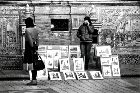 Sevilla, 22-11-2019. This is a photo of the streets of Seville. This is lomography. It was shot with...