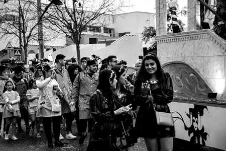 Carmona 29th February 2020 - This is a personal approach to the carnaval in Carmona (Seville). This is a monochrome shot.のeditorial素材