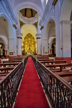 This is a typical baroque church. This style is very frequent in Andalusian churches. It is in Paradas. Sevilleの写真素材