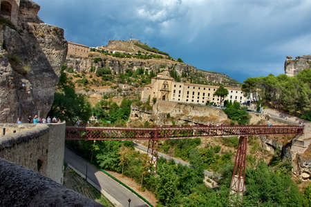 Landscapes in the town of Cuenca, Castille, Spain. Cuenca is a small Spanish town