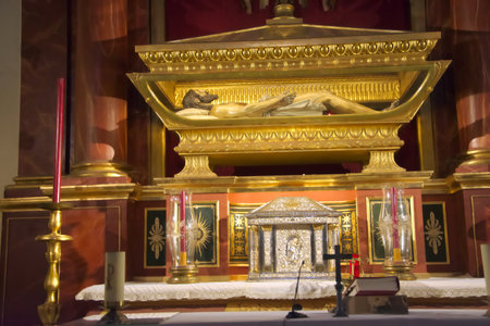 When you walk in Seville you find plenty of chapels here and there. They are unimportant humble ones. This is a good exampleの写真素材