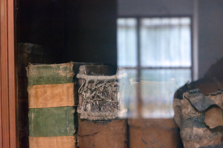 old books in a room, photo as a background, digital imageの写真素材