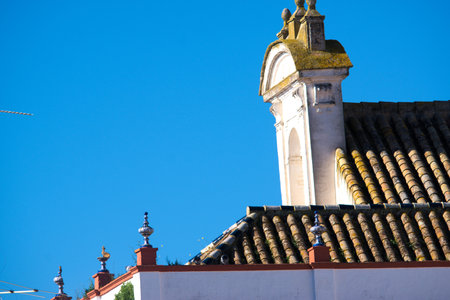 This is a detail of the most traditional architecture of Andalusiaの写真素材