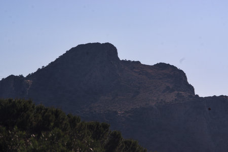 This is the so called lovers' rock. The name is base on a legend of Muslin young lady and a Cristinan prince who weere in love. As their families opposed their love the suided in that rock. It is an old version of Romeo and Julietの写真素材