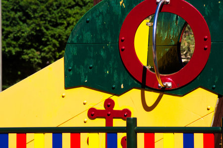 San Jose square is a very nice place near Victoria beach. There are many benches and people sit there when it is not very hotの写真素材