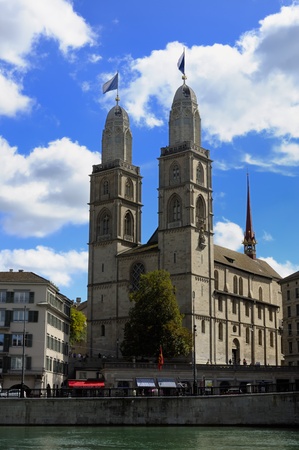Zurich Switzerland Old town view  City center のeditorial素材