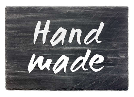 Handmade - slate stone panel  isolated の写真素材