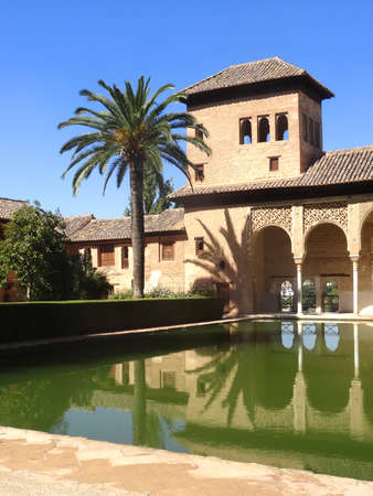 Alhambra palace in Granada - Andalusia - Spainのeditorial素材