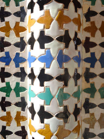 Azulejos - Alhambra palace in Granada - Andalusia - Spainのeditorial素材