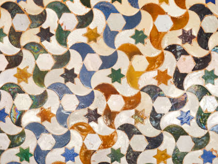 Azulejos - Alhambra palace in Granada - Andalusia - Spainのeditorial素材