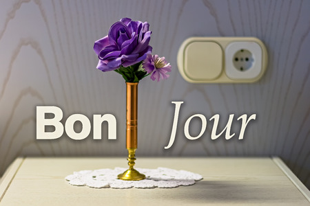 Good Morning Concept in Frenchの写真素材
