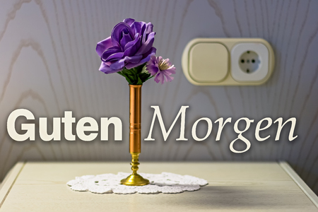 Good Morning Concept in Germanの写真素材