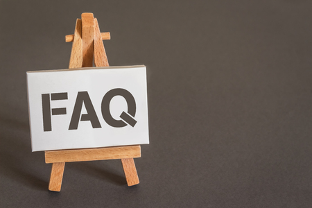 Frequently Asked Questionsの写真素材