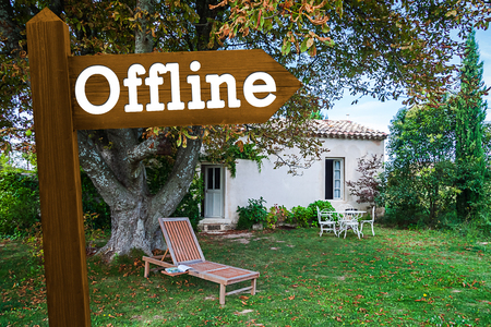 Digital Detox Conceptの写真素材