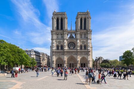 Notre Dame Cathedral in Parisのeditorial素材
