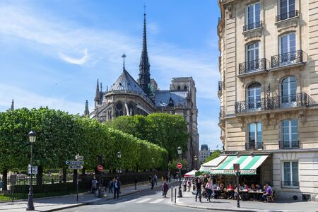 Notre Dame Cathedral in Parisのeditorial素材
