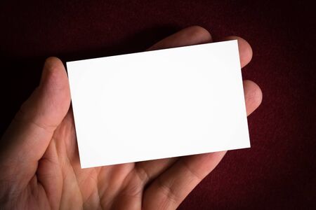 Business Card Gestureの写真素材