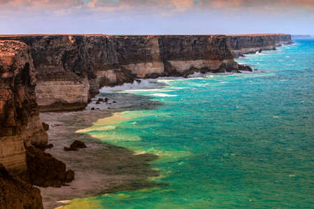 Scenic view of Great Australian Bight coastline