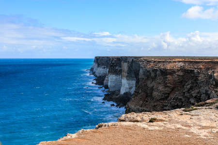 Scenic view of Great Australian Bight coastline