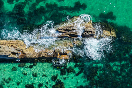 A breathtaking aerial view of Forster on the Mid North Coast of New South Wales, showcasing...
