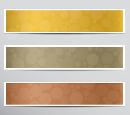 Set of banners with bokeh effect .のイラスト素材