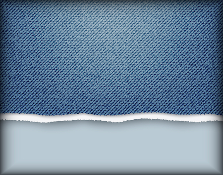 Blue jeans texture with torn edge.のイラスト素材