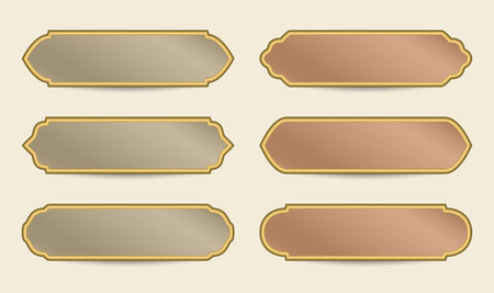 Set of banner templates in arabic style.のイラスト素材