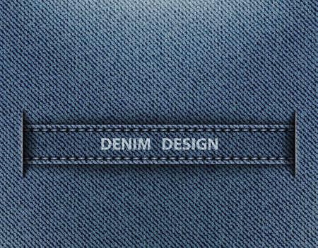 Vector blue denim design with horizontal stripe going from cuts.のイラスト素材
