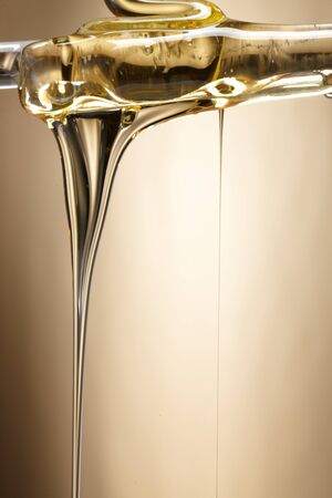 oil flowing shape. syrup flowing shape.の写真素材