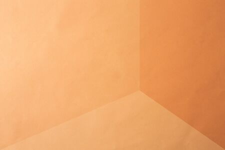 3D space made by folding paper.の写真素材