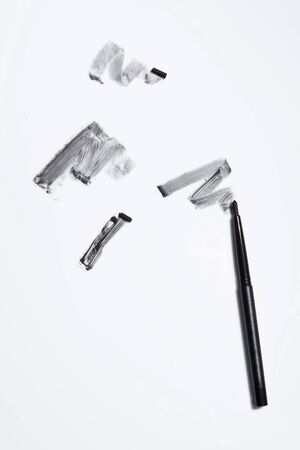 Eye Liner Cosmetics & Texture. Topview.の写真素材