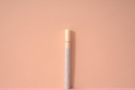 pink color background and a cigarette.の写真素材