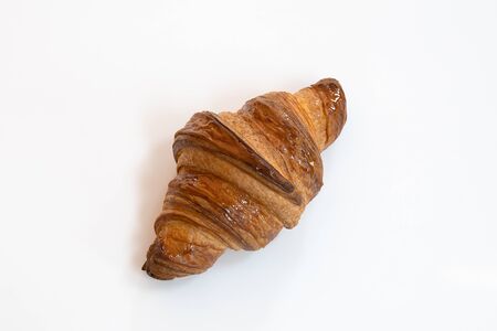 croissant, bread, meal, dessert. Topview.の写真素材