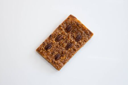 walnut pie, bread, meal, dessert Topviewの写真素材