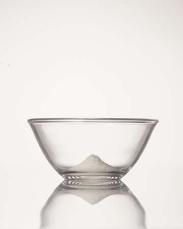 Powder in a transparent bowl.の写真素材