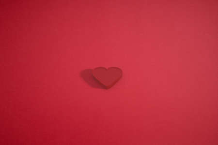 Heart icon in red background. 3D rendering.の写真素材