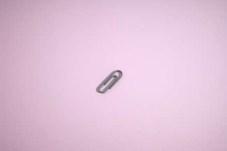 Clip icon in a pink background. 3D rendering.の写真素材