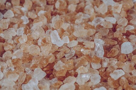 Himalayan salt grain texture closeupの写真素材