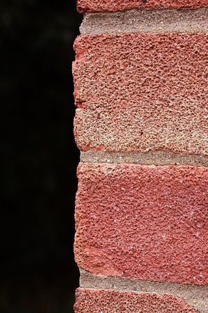 Corner Red Bricks plus Mortarの写真素材
