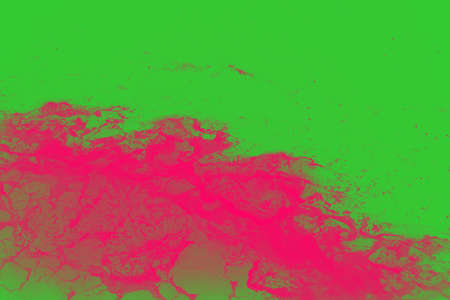 Gradient color fill out boat wake in deep ocean water, with neon colors for an Abstract lookの写真素材