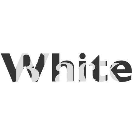 Words Black and White Overlay reached other with opposite colorsの写真素材