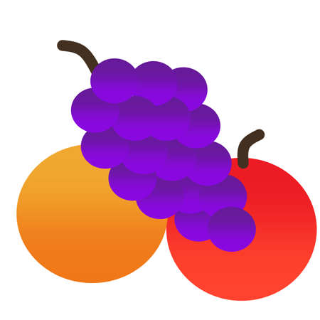 Graphic illustration of fruitの写真素材