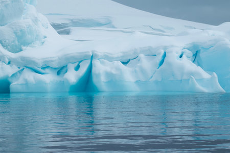 Antarctic icebergs in Ilulissat icefjord, Greenlandの写真素材