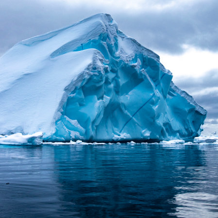 Antarctic iceberg in the waters of the Antarctic Ocean, Antarcticaの写真素材