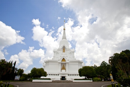 White pagoda in Thailand の写真素材