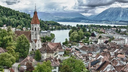 Thun Switzerlandの写真素材