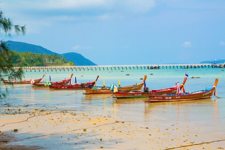 Calm blue ocean at phuket island thailandの写真素材