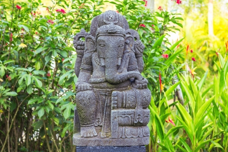 Sculpture of indian god ganeshの写真素材