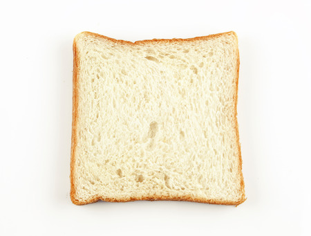 slice brown bread and white bread isolated on background