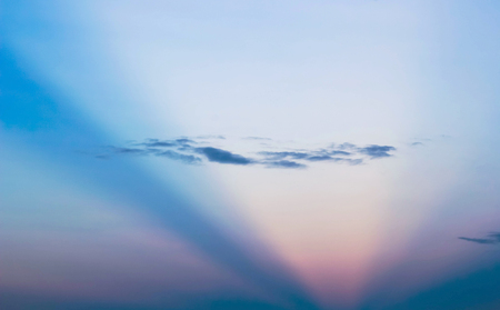 Sunset sky background, sunset view on the mountain